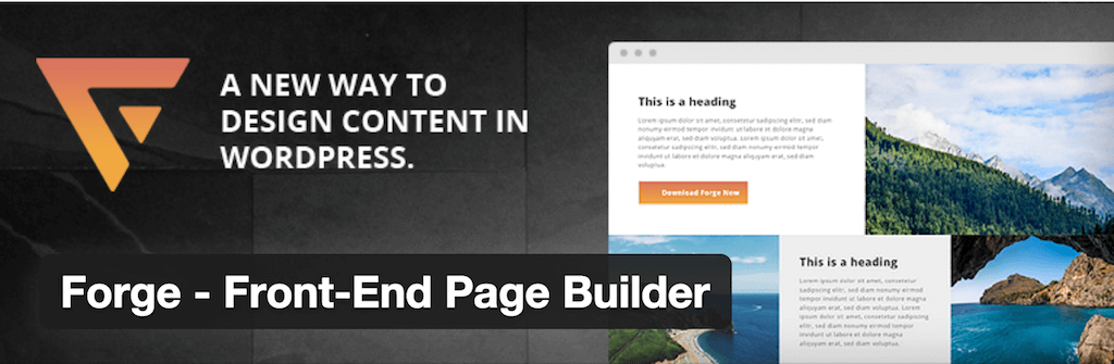 Forge – Front-End Page Builder