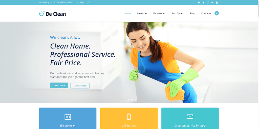 15+ Home and Office Cleaning Company WordPress Themes ...